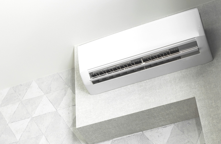 Home air conditioner in living room