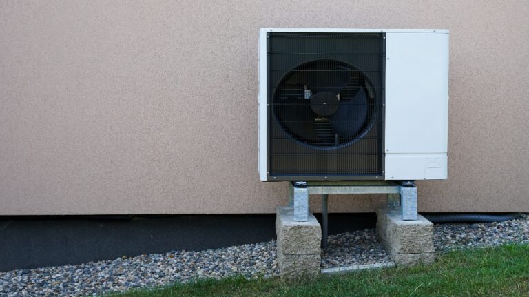 heat pump outside of home