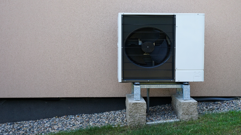 heat pump outside of home